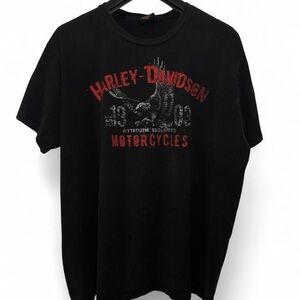 Harley-Davidson Black and Red Short Sleeve Tee